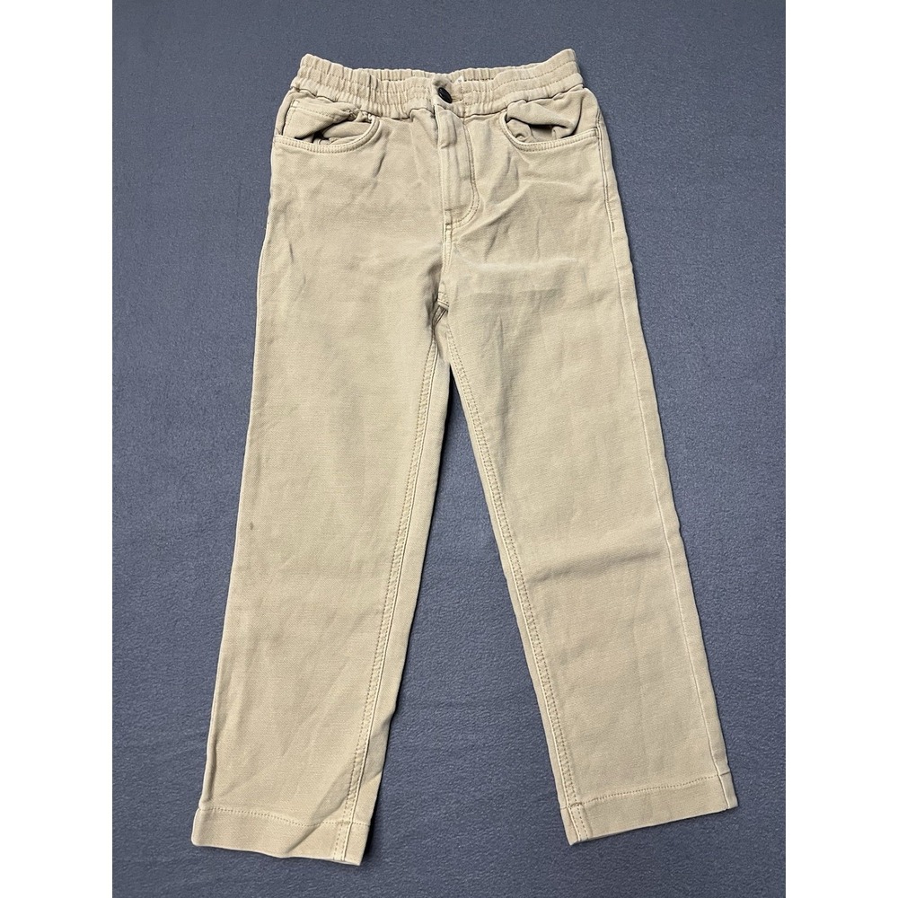 Faherty Stretch Terry Jeans Kids Size 6 Beige Tan 5 Pkt‎ Design Cotton NWOT